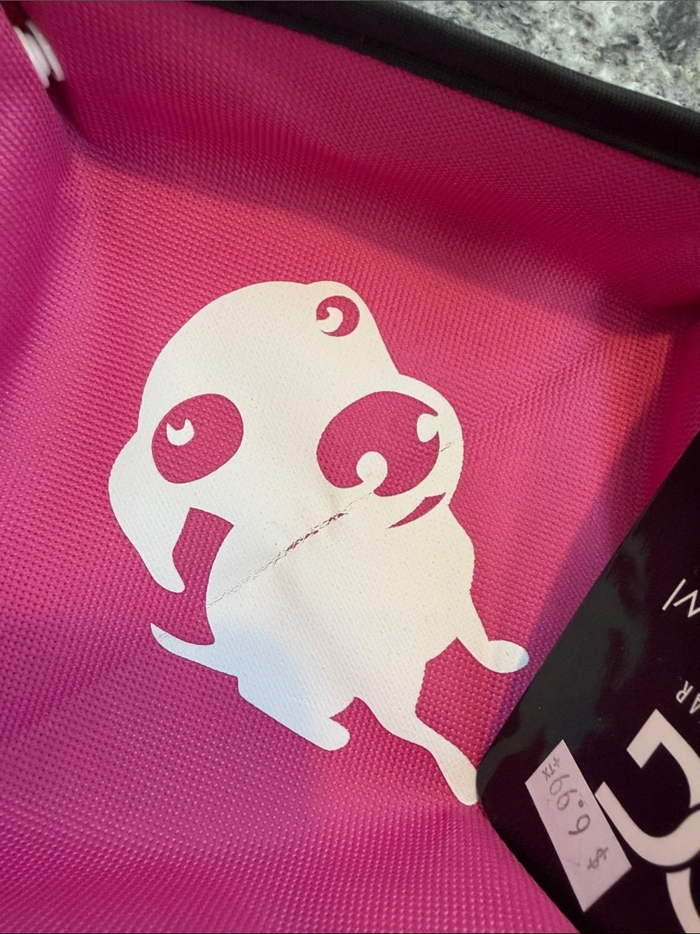 Foldable Pink Travel Dog Bowl